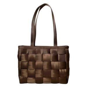 Harveys Brown Woven Seatbelt Large Tote Bag Handbag